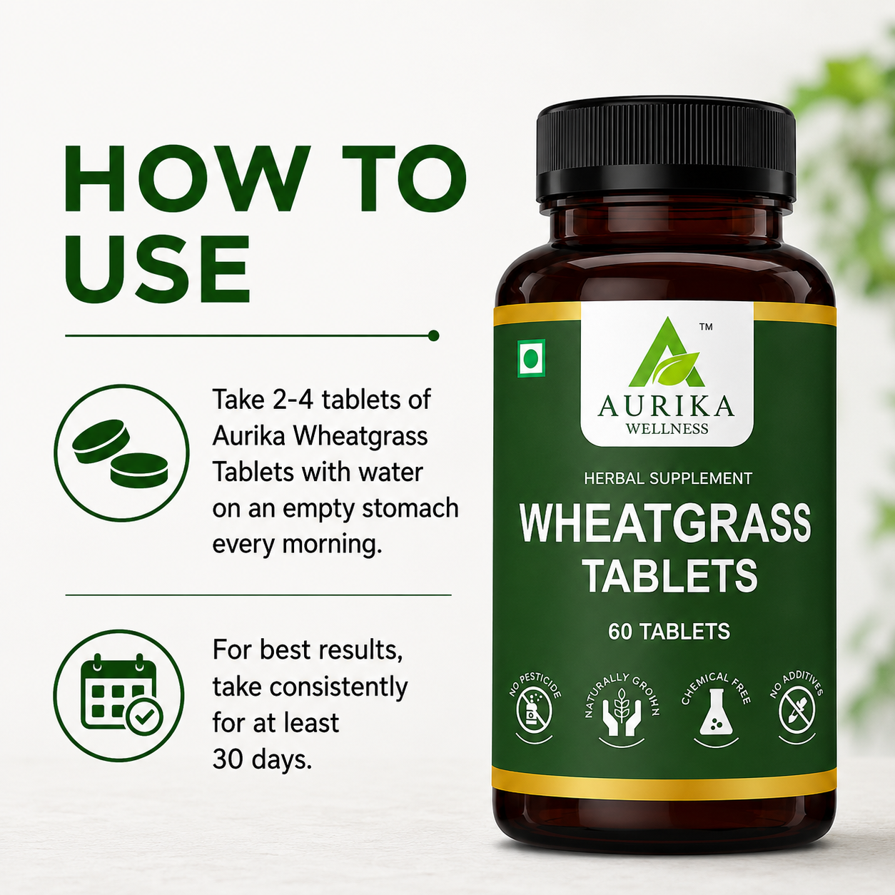 Aurika Wheatgrass Tablets